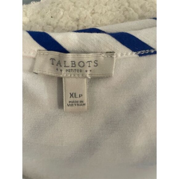 Talbots Women's Striped Sleeveless Maxi Dress XLP Multicolor Keyhole Neckline - Picture 9 of 10